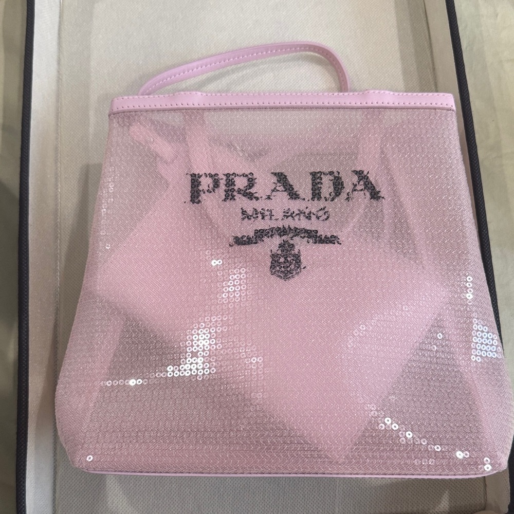 Prada Pink Sequin Tote Bag - sold